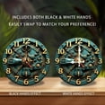 thumbnail image 2 of Steampunk Style Mechanical Clock Wall Decor 10-Inch Silent Wooden Wall Clock, Battery Operated (AA Batteries Not Included), Artistic Home Decor, 2 of 7