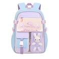 thumbnail image 3 of ibiyuan School Backpacks Ergonomic Bunny Print Lightweight Stylish School Bag for Ages 5th 6th 8th 10th, Middle Elementary, High School, Travel, Daily Outings, 3 of 9