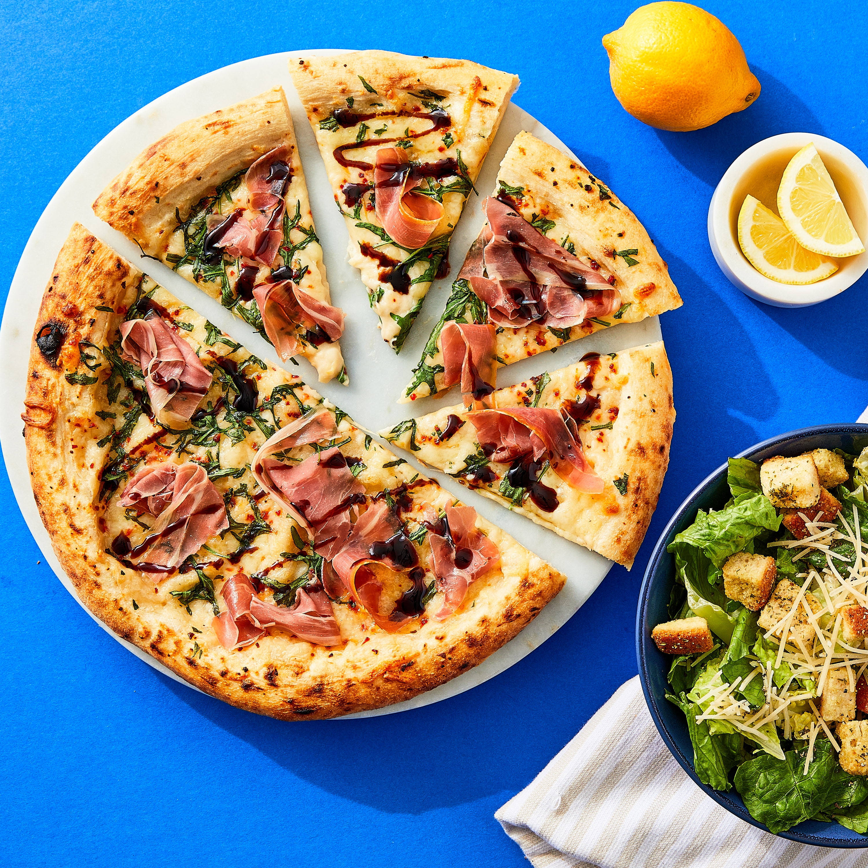 bettergoods Italian Wood-Fired Prosciutto and Arugula Pizza, 14.46 oz (Frozen)