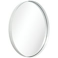 thumbnail image 3 of Empire Art Direct Ultra Stainless Steel Round Wall Mirror- 30"x30" Plished Silver Silver, 3 of 11