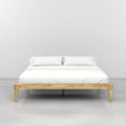 thumbnail image 3 of Chalipa 14” King Bed Frame - Wood Platform Bed - Wood Slat Support - No Box Spring Needed - Easy Assembly - Minimalist & Modern Style, Natural, 3 of 7