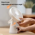 thumbnail image 5 of Ventilador de Escritorio Portátil de 3600 MAh, Inalámbrico, USB, 5 Velocidades, Mini Ventilador de Mesa para Casa y Oficina, Color ., 5 of 5