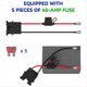 thumbnail image 2 of Conector de arnés de cableado para batería SLA de 12 V para Power Wheel con 5 fusibles de 40 A y terminales de batería F2., 2 of 5