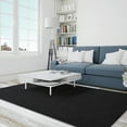 thumbnail image 6 of Well Woven Plain Solid Modern Solid Black Flat-Weave 7'7" x 9'10" Area Rug, 6 of 6