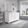 thumbnail image 6 of Water Creation Madison 72" Hardwood Double Bathroom Vanity in White/Chrome, 6 of 7