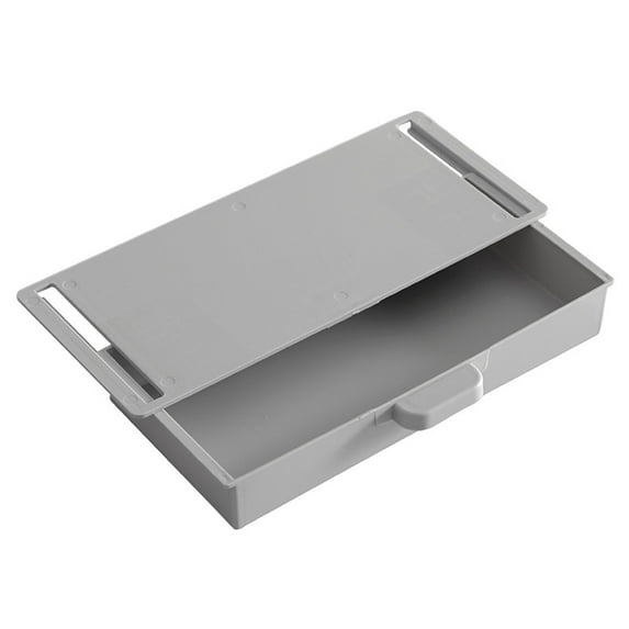 Sticky Desk Drawer Storage Drawer Type Large Capacity Case Pencil Statiry Storage Self Adhesive for Cabinet Finishing Box Sundries Organizer Gray