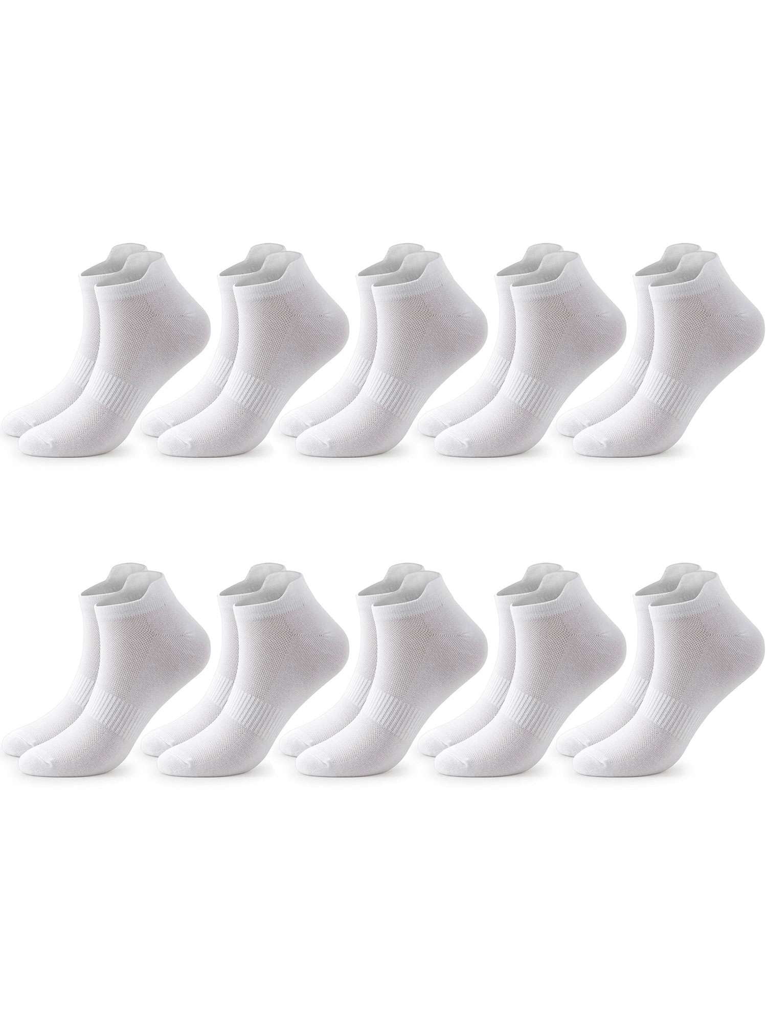 BadPiggies 10 Pairs Women's Ankle Socks Thin Soft Athletic Low Cut