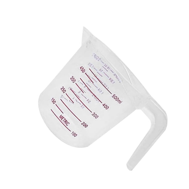 Advancent Taza de medición de PVC, tazas graduadas de mano reutilizables profesionales, herramientas de laboratorio para restaurante de cocina interior Herramientas y accesorios para hornear 500ML Advancent HA001803-02
