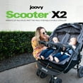 Joovy Scooter X2 Double Stroller with Snack Trays Charcoal