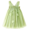 thumbnail image 1 of Vestidos de ala de mariposa sin mangas para niñas pequeñas, vestido de tul de hadas, vestidos de princesa para fiesta de baile para niños, 1 of 5