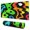 Green And Orange, variant on Golden Thick Lines desk Mouse Padwaterproof,rubber multispandexno Slip Line Series MousepadsDesk Pad for Office Home Game 31.5x15.7inches