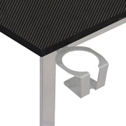 Techni Sport Warrior L-Shaped Gaming Desk with Headphone Holder and Shelving, Black
