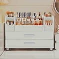 thumbnail image 3 of Makeup Organizer with Drawers for Vanity, Bathroom Countertop Cosmetic Storage Case, 3 of 6