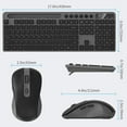 thumbnail image 7 of Marvo 2.4G Wireless Keyboard and Mouse Combo, Low Profile, Fluid Precise, Quiet, Tablet Holder,Gray, 7 of 7