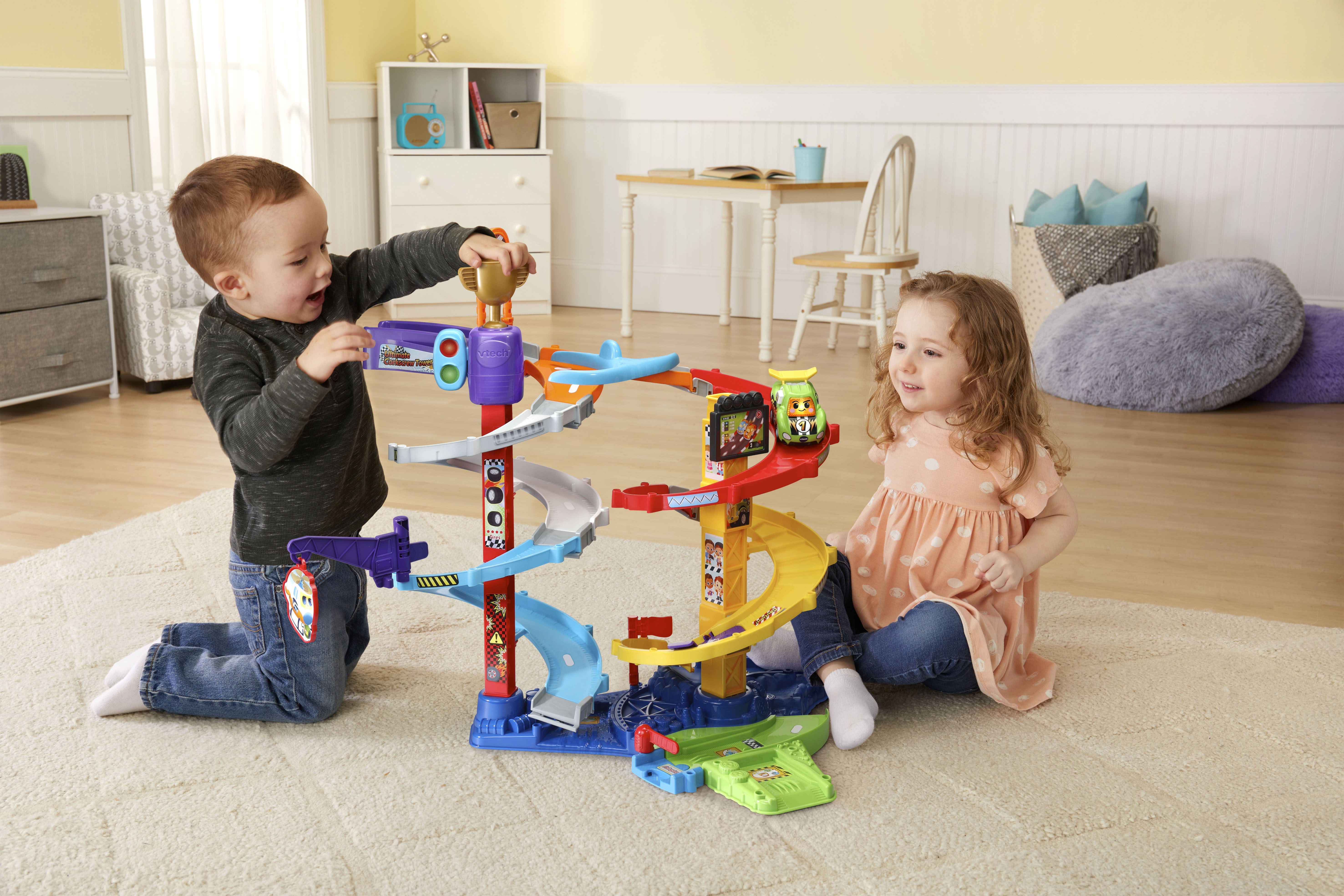 VTech® Go! Go! Smart Wheels® Ultimate Corkscrew Tower, Trackset for Kids, 3+ feet of Play - image 4 of 14