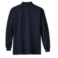 thumbnail image 2 of Port Authority K321 Mens Interlock Knit Mock Turtleneck, Navy - Small, 2 of 4