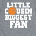 thumbnail image 3 of Instant Message - Little Cousin Biggest Basketball Fan - Toddler And Youth Short Sleeve Graphic T-Shirt, 3 of 6