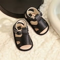 thumbnail image 4 of Gubotare Baby Boys Girls Summer Beach Sandals Non Slip Soft Rubber Sole Toddler Outdoor Closed-Toe First Walker Shoes,Black 6, 4 of 5