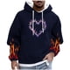 thumbnail image 2 of Sudadera con capucha para hombre, informal, a la moda, con estampado, con cordón, de manga larga, de poliéster, 2 of 5