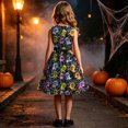 thumbnail image 5 of ATOGUTA Halloween Dress For Girls Sleeveless A Line Dress Flowy Tween Girl Party Dresses, Size 4T-14, 5 of 6