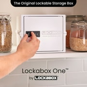 Lockabox One™ Opal White | Premium Lockable Storage Box | 10 Litre Combination Lock Box For Food, Medicine & Home Safety | BPA-Safe