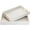 White, variant on Rectangular Woven Leather Ottoman Tray with Gold Handles, White Serving Tray for Coffee Table and Living Room Decor