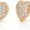 Rose, variant on 926 Sterling Silver Gold Plated Micro Pave Braided Puffed Heart Stud Earrings, Giorgio Bergamo Silver