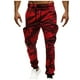 thumbnail image 1 of Pantalones largos para hombre con cordón, cintura elástica, múltiples bolsillos, pantalones casuales para hombre, 1 of 5