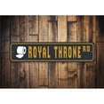 thumbnail image 2 of Royal Throne Aluminum Metal Decor Sign - 4x18 inches, 2 of 4