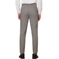 thumbnail image 3 of Pantalones de cuadros INSPIRE CHIC para hombres, con colores contrastantes, patrón de cuadros, pantalones de negocios 30 gris, 3 of 5