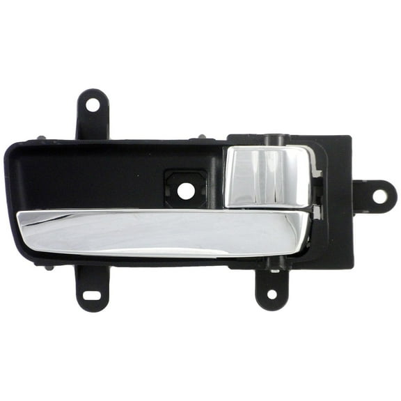 Dorman 82337 Interior Door Handle for Specific Nissan Models, Chrome Lever; Black Housing