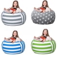 thumbnail image 1 of Bolsa de almacenamiento de juguetes de peluche para niños de lona encriptada engrosada, sofá perezoso para niños, puf, 1 of 2