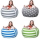 thumbnail image 1 of Bolsa de almacenamiento de juguetes de peluche para niños de lona encriptada engrosada, sofá perezoso para niños, puf, 1 of 2