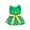 🍀 L, variant on Pet Dress for St. Patrick Day with Green Mesh Skirt for Dogs and Cats Holiday Party