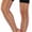 Rainbow Spandex Mesh Thigh Hi, variant on Women's Zig Zag Wavy Crochet Bright Rainbow Thigh High w/ Black Top Band - One Size