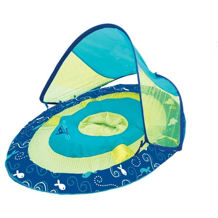 Baby Spring Float Sun Canopy, Blue/Yellow, Sailboat Print - Walmart.com