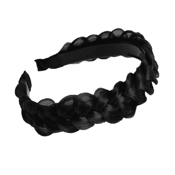 Plaited Braided Headband Hair Band Synthetic Braid Hairpieces Wig with Teeth Hairband