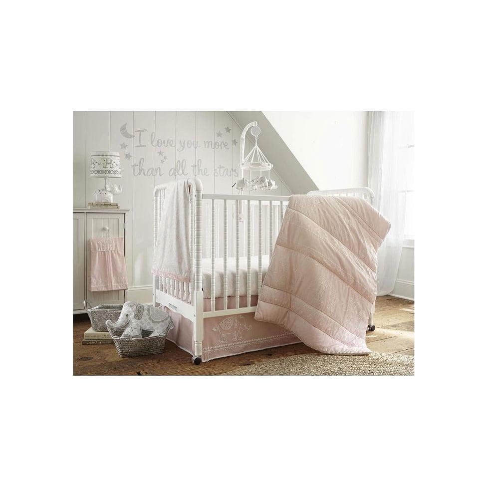 Levtex Home Baby Ely 5 Piece Crib Bedding Set, Pink ...