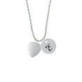 thumbnail image 2 of Delight Jewelry Silvertone Large Guitar Pick Silvertone Script Initial Disc - E - Charm Necklace, 20"+3", 2 of 4
