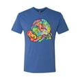 thumbnail image 2 of Wild Bobby Rainbow Painted I've Got The Whole World Dean Russo Design Inspirational/Christian Men Premium Tri Blend Tee, Vintage Royal, X-Large, 2 of 6