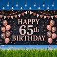 thumbnail image 6 of Decorative Design Happy 65th Birthday Banner Balloon Decoration Party Decoration Birthday Party for Senior Celebration Event, 6 of 9