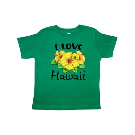 

Inktastic I Love Hawaii Hibiscus Flowers Gift Toddler Boy or Toddler Girl T-Shirt