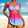 thumbnail image 2 of Women's High Waisted Bathing Suit Swimsuit Tankini Tummy Control Bathing Suits for Girls, 2 of 7