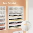 thumbnail image 6 of OmySalon 6 Layers Nail Polish Rack, Wall Mount Nail Polish Organizer w/Acrylic Baffle (White), 6 of 7