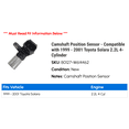 thumbnail image 2 of Camshaft Position Sensor - Compatible with 1999 - 2001 Toyota Solara 2.2L 4-Cylinder - Replacement, 2 of 2