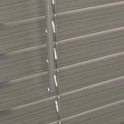 Better Homes & Gardens 2 in Cordless Faux Wood Horizontal Blinds, Rustic Gray, 47 in x 64 in