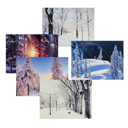 Reddit Christmas Wallpaper LED Light Up Christmas Canvas Pictures 30x40cm Picture Decor Wall Hanging with Frame ()