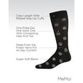 thumbnail image 3 of MeMoi Men's 3 Pair Pack Super Soft Allover Polka Dot Crew Socks - Mens - Male (13-15, Black-Gray), 3 of 7