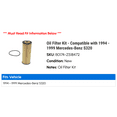 thumbnail image 2 of Oil Filter Kit - Compatible with 1994 - 1999 Mercedes-Benz S320 1995 1996 1997 1998, 2 of 2