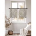 thumbnail image 3 of Beige Butterfly Botanical Semi Sheer Curtains 54 Inch Length 2 Panels Set, Summer Plants Line Art Sheer Kitchen Curtain Privacy Voile Window Curtain for Living Room Bedroom Rod Pocket Drapes, 3 of 8